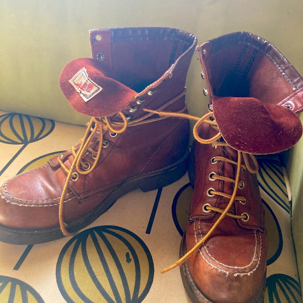 Vintage Redwing Boots brown leather